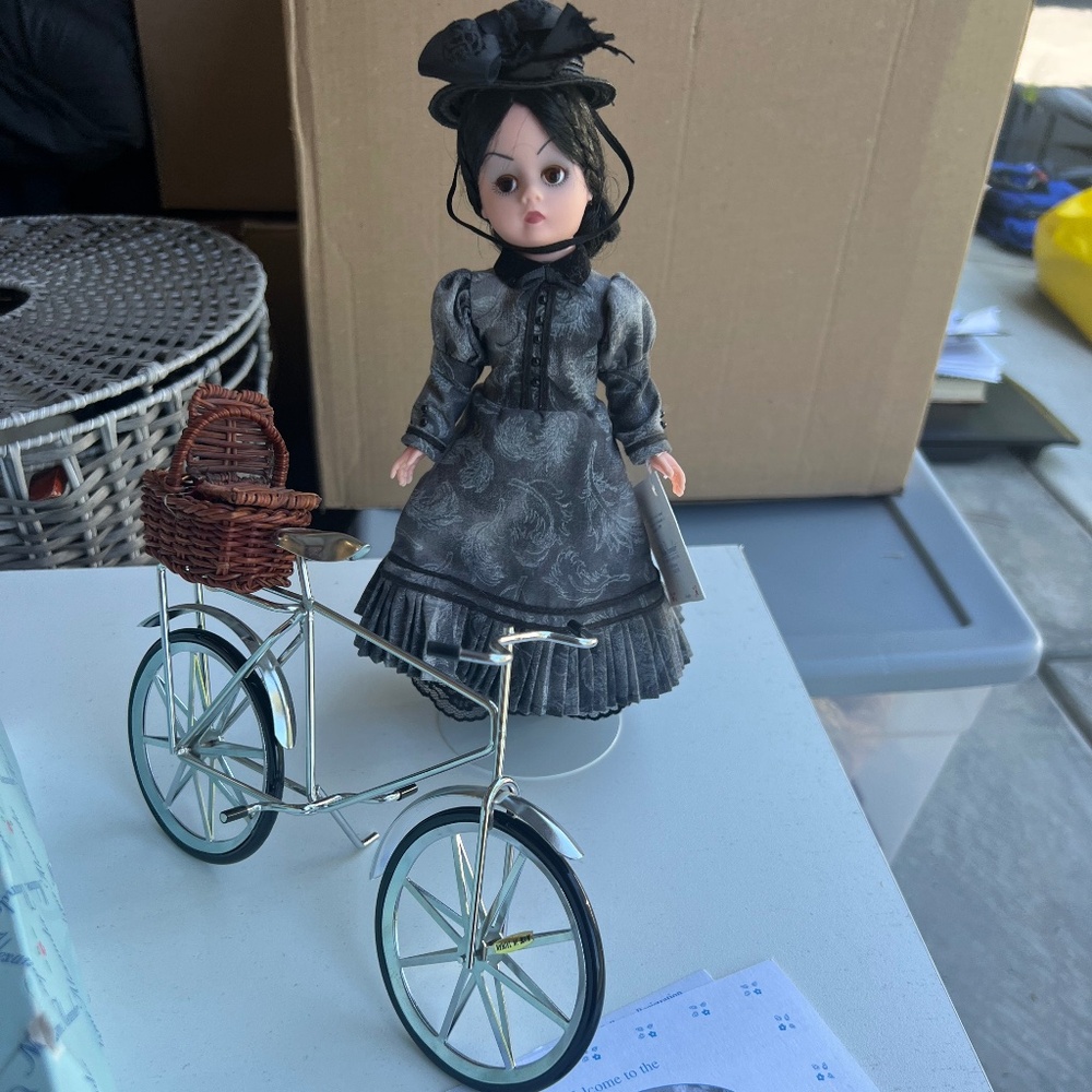 Vintage Madame Alexander Doll-  (#13240)Miss Gulch W/Bicycle and Toto- 1997
